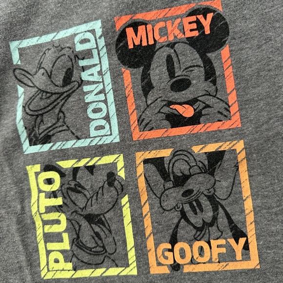 Disney Mickey Mouse Tee Shirt 2T Pluto Goofy Donald - Picture 3 of 4